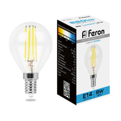 Лампа светодиодная Feron LB-509 Шарик E14 9W 6400K , 38223