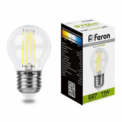 Лампа светодиодная Feron LB-511 Шарик E27 11W 4000K , 38016