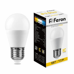 Лампа светодиодная Feron LB-750 Шарик E27 11W 2700K , 25949
