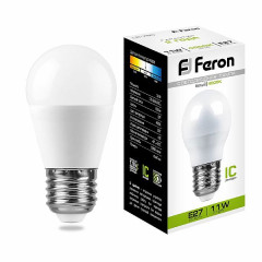 Лампа светодиодная Feron LB-750 Шарик E27 11W 4000K , 25950