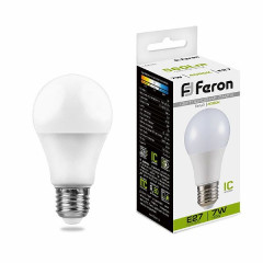 Лампа светодиодная Feron LB-91 Шар E27 7W 4000K , 25445