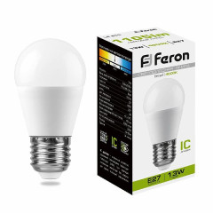 Лампа светодиодная Feron LB-950 Шарик E27 13W 4000K , 38105