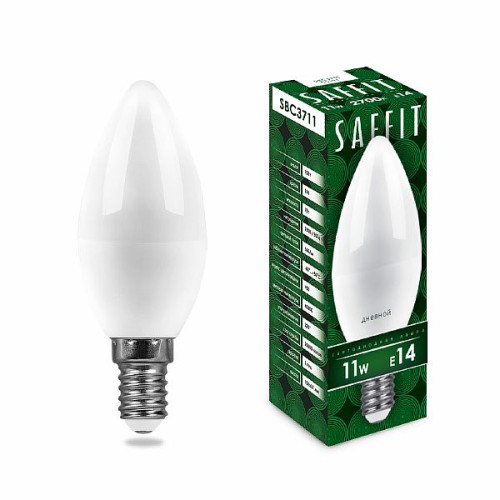 Лампа светодиодная SAFFIT SBC3711 Свеча E14 11W 2700K , 55131