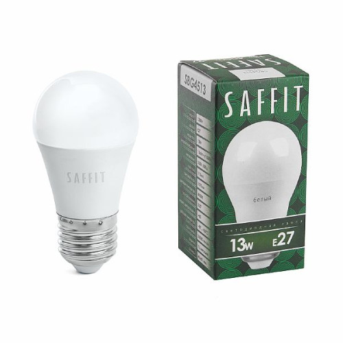Лампа светодиодная SAFFIT SBG4513 Шарик E27 13W 4000K , 55161