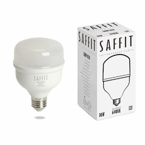 Лампа светодиодная SAFFIT SBHP1030 E27 30W 6400K , 55091