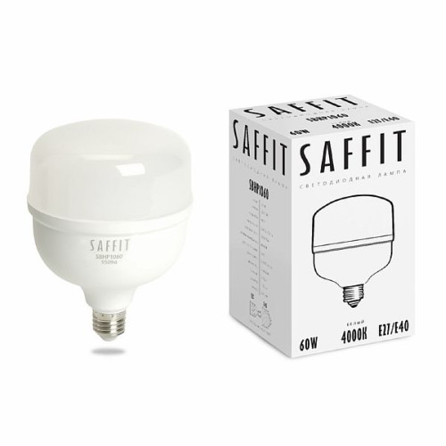 Лампа светодиодная SAFFIT SBHP1060 E27-E40 60W 4000K , 55096