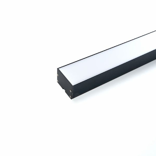 Профиль алюминиевый накладной "Линии света", черный, CAB257 , 10370
