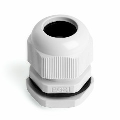 Сальник PG21 диаметр проводника 13-18 мм STEKKER, IP54, серый (DIY упаковка 2 шт) , 49380