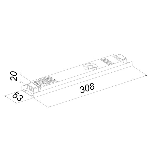 Блок питания LC-N300W-24V 12.5 А 308x53x20