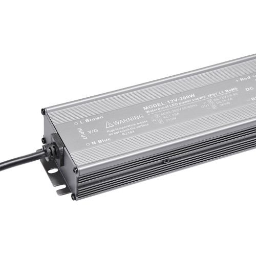 Блок питания LC-WP-200W-12V IP67 16.6 A 215x70x35