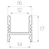 Алюминиевый профиль 4L-1617-S ANOD