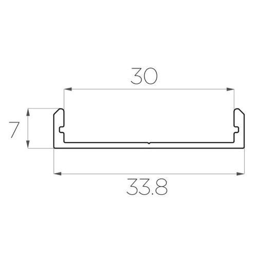 Алюминиевый профиль 4L-3307-S ANOD