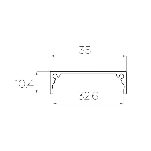 Алюминиевый профиль 4L-3510-S ANOD