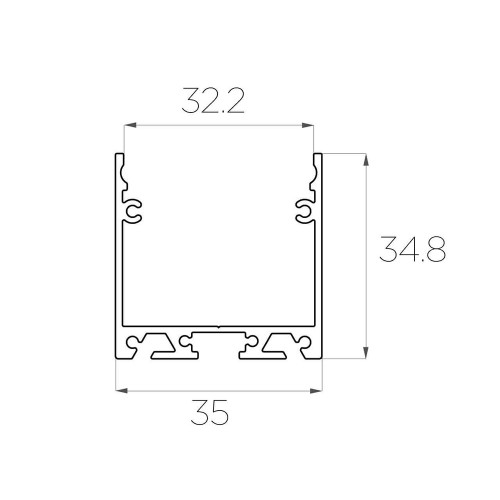 Алюминиевый профиль 4L-3535-S ANOD