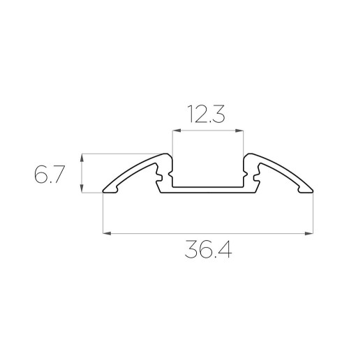 Алюминиевый профиль 4L-3606-N ANOD