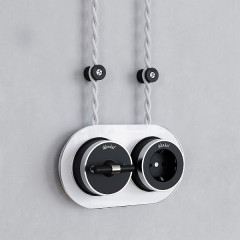 Изоляторы 100 шт (черный матовый) Vintage W6433408