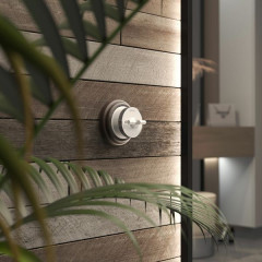 Переключатель/выключатель одноклавишный Vintage (белый матовый/хром)м) W5812050