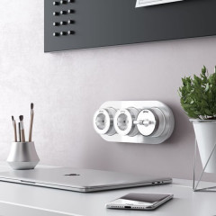 Переключатель/выключатель одноклавишный Vintage (белый матовый/хром)м) W5812050