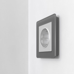 Рамка на 1 пост Acrylic графит W0012704