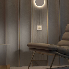 Рамка на 1 пост Split (айвори/белый,  soft-touch) W0013066