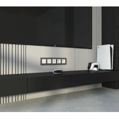 Рамка на 5 постов Slab (бронза софт) W0052963