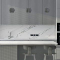 Рамка на 5 постов Slab (серебро софт) W0052965