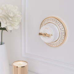 Ручка выключателя 2 шт. (золото) Ретро W6442138