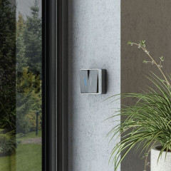 Выключатель двухклавишный с подсветкой Gallant (графит рифленый) W5020104