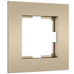 W0012911/ Рамка на 1 пост Slab (шампань софт) W0012911