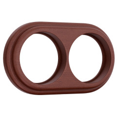 Рамка на 2 поста итальянский орех W0025225