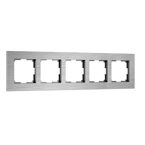 Рамка на 5 постов  AluMax (алюминий) W0053506