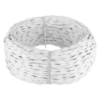 Ретро кабель витой 2х1,5 белый 20 м W6452201