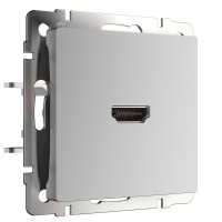 Розетка HDMI серебряный WL06-60-11