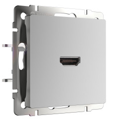 Розетка HDMI серебряный WL06-60-11