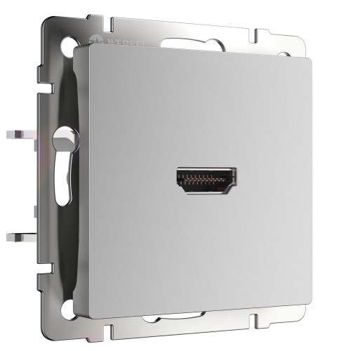 Розетка HDMI серебряный WL06-60-11