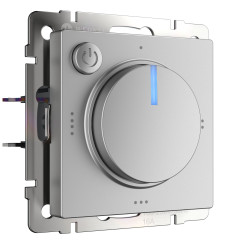 Терморегулятор электромеханический для теплого пола серебряный W1151106