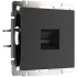 W5120108/ Розетка Ethernet RJ-45 cat. 6A экранированная (черный матовый) W5120108
