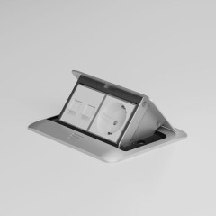 W1171160/ Модульная розетка с заземлением и шторками (белый) W1171160