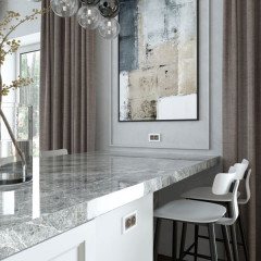 W1272004/ Розетка двойная с заземлением (дымчатый) W1272004